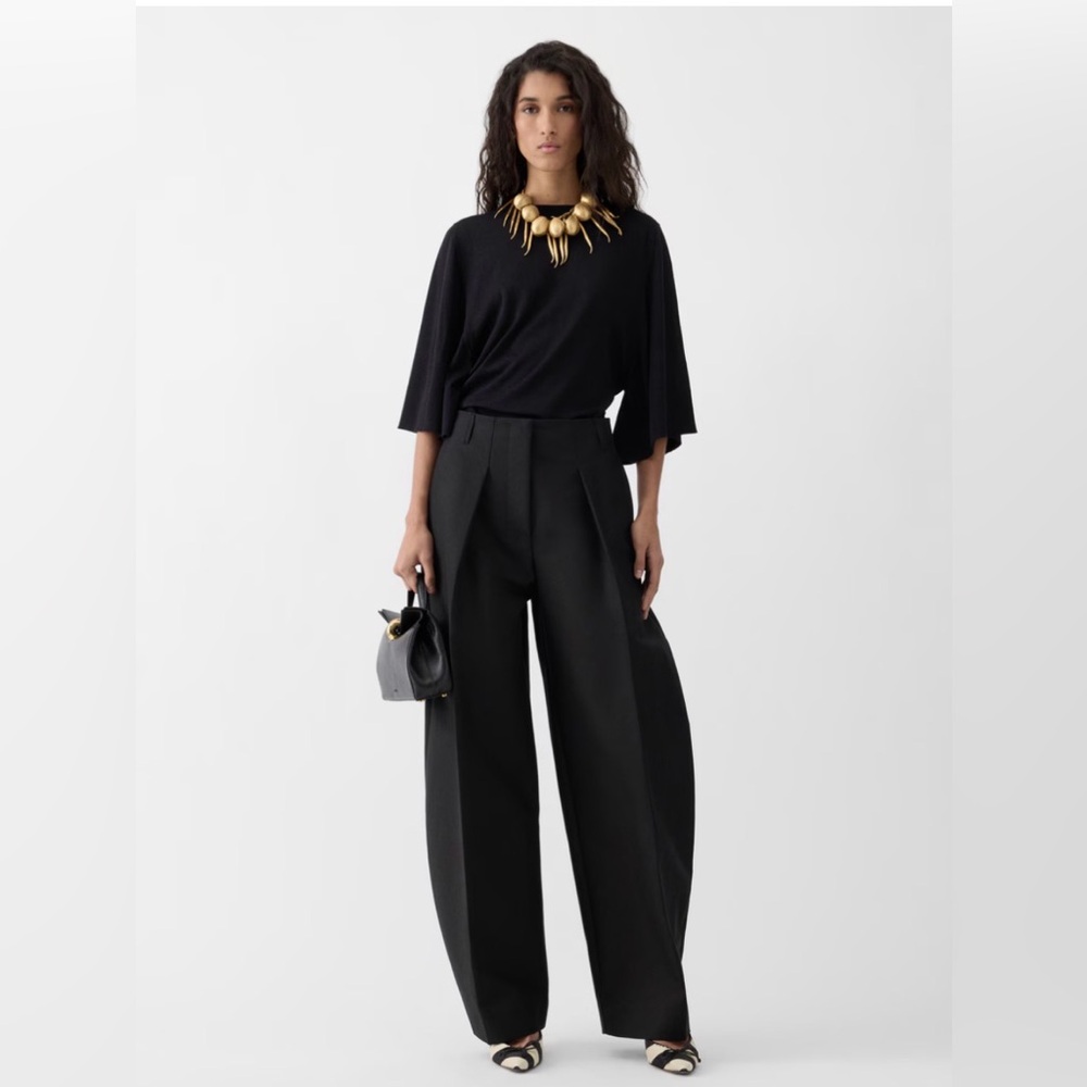 Jacquemus Black Wide-Leg Pants